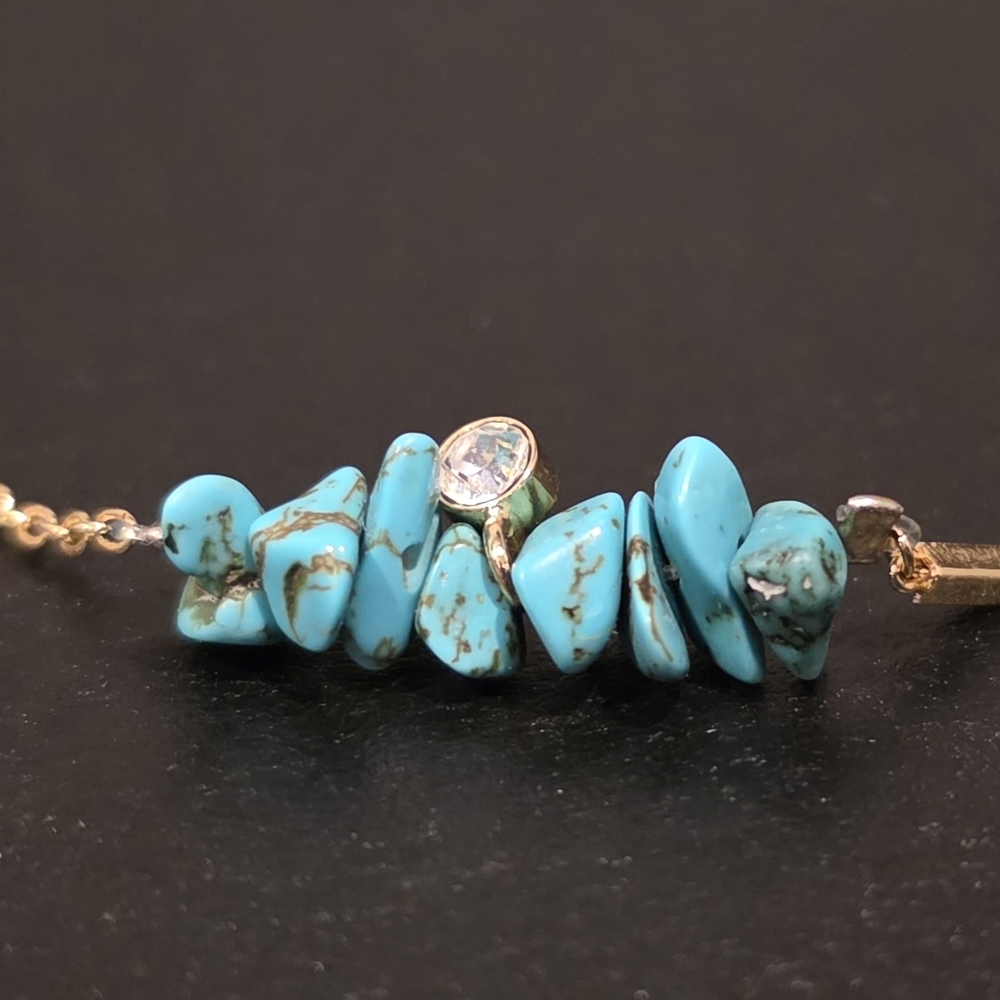 Pura Vida Gold and Turquoise Bracelet Set - Picture 3 of 5